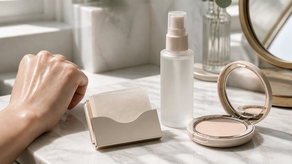 blotting papers powders mists