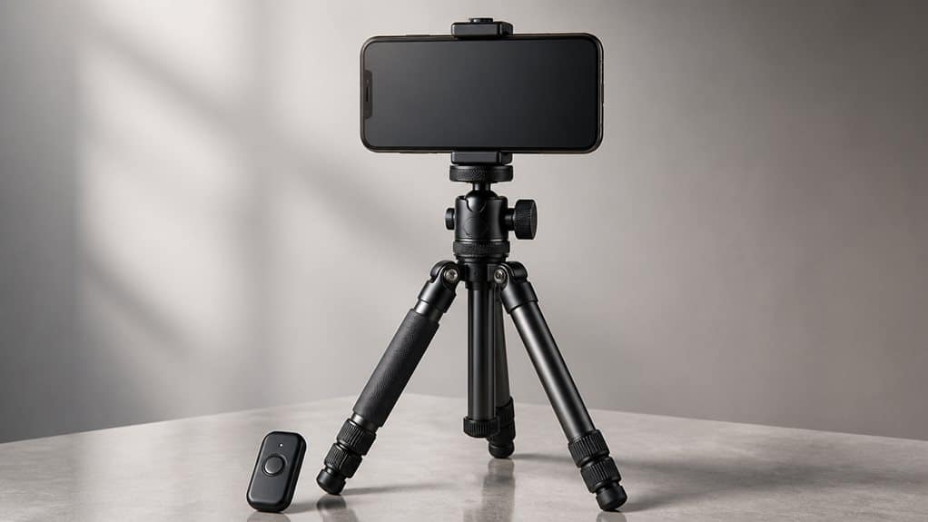 bluetooth enabled smartphone tripod essentials