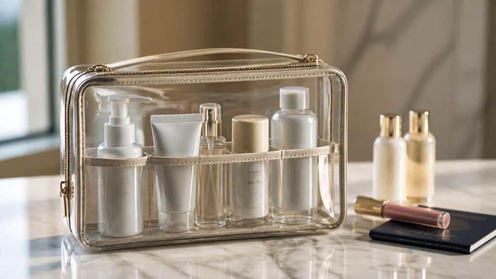 liquids rule small clear bag