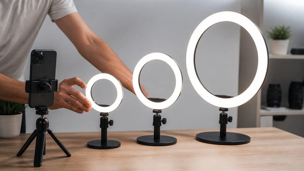 match ring light to use