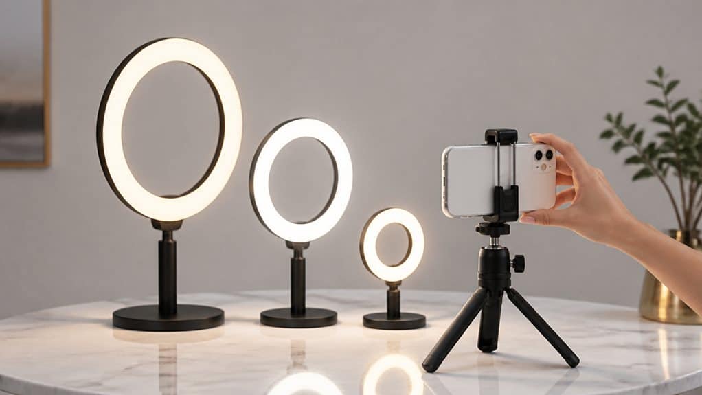 ring light size guide